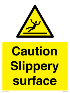Caution Slippery surface